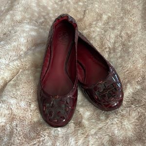 Tory Burch burgundy flats size 6.5